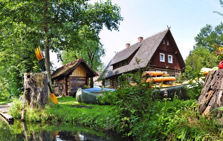 Kahnfahrt im Spreewald, Deutschland