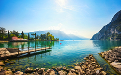 Pier in Riva del Garda