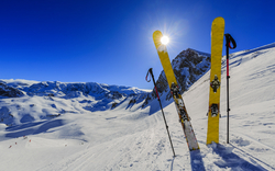 Ski in der Wintersaison