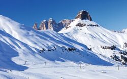 Ski-Arena Ciampac,Val di Fassa,Dolomiten,Italien