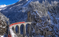 Gornergratbahn in Zermatt in der Monte-Rosa-Region in der Schweiz