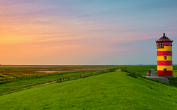Pilsumer Leuchtturm in Ostfriesland