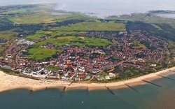 Blick über die ostfriesische Insel Borkum, Deutschland