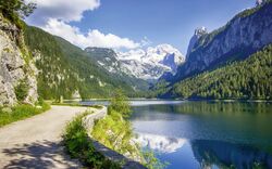 Blick vom Gosausee auf den Dachstein
