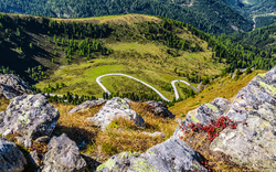 Panorama der Nockberge in Österreich