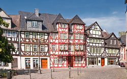 Fachwerk-Ensemble rund um das Jerusalemhaus in Wetzlar/Lahn