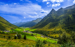Dorf Wirl und Galtür im Paznauntal in Tirol