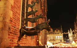 Bremer Stadtmusikanten zur Weihnachtszeit