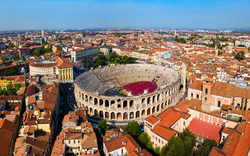 Luftaufnahme von Verona
